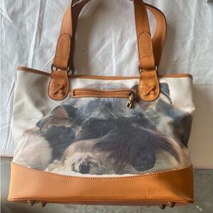 Ardleigh Leigh Faithful Friends Schnauzer Shoulder Bag